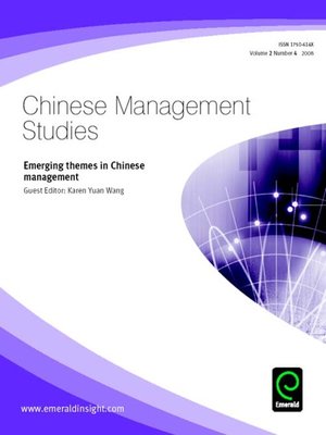 cover image of Chinese Management Studies, Volume 2, Issue 4